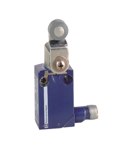 Łącznik krańcowy XCMD2116C12, 1NO+1NC migowe, dźwignia z rolką stalową, metal IP66, konektor M12 5 pin