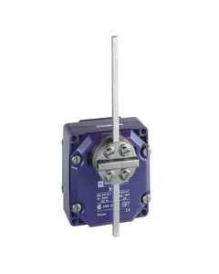 Łącznik krańcowy XCRB11, 2x(1NO+1NC) migowe, dźwignia z prętem stalowym 6x6mm, metal IP54, PG13.5