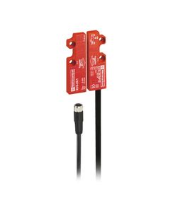 Łącznik magnetyczny bezpieczeństwa XCSDMC590L01M8, 1NC+1NO stopniowane, 24V DC, konektor M8, 51x16x7mm