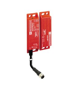 Łącznik magnetyczny bezpieczeństwa XCSDMP5012, 1NC+2NO stopniowane, 24V DC, wsk. LED, kabel 2m, 88x25x13mm