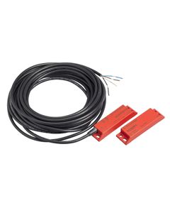 Łącznik magnetyczny bezpieczeństwa XCSDMP7015, 2NC+1NO stopniowane, 24V DC, wsk. LED, kabel 5m, 88x25x13mm
