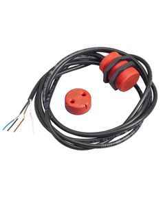 Łącznik magnetyczny bezpieczeństwa XCSDMR7912, 2NC stopniowane, 24V DC, wsk. LED, kabel 2m, M30, L-38,5mm
