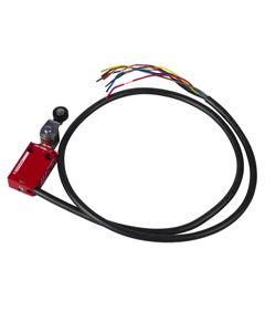 Łącznik krańcowy bezpieczeństwa XCSM3916L1, dźwignia z rolką metalową, 2NC+1NO styki migowe, obud. metalowa IP67, kabel ...