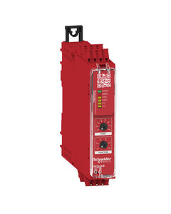 Przekaźnik bezpieczeństwa Preventa XPSUAB11CC, kat. 1, 1C/O, 24V AC/DC, monitorowanie awaryjnego stopu i stacji kontroli...