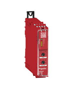 Przekaźnik bezpieczeństwa Preventa XPSUAB11CP, kat. 1, 1C/O, 24V AC/DC, monitorowanie awaryjnego stopu i stacji kontroli...