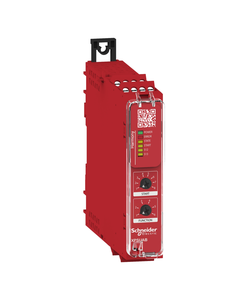 Przekaźnik bezpieczeństwa Preventa XPSUAB31CP, kat. 1, 1C/O, 48-240V AC/DC, monitorowanie awaryjnego stopu i stacji kont...