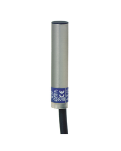 Czujnik indukcyjny XS106B3PAL2, O 6.5 gładka Sn-2.5mm, 12-24V DC, PNP NO, czoło wbudowane, 3p kabel 2m, mosiądz L45mm