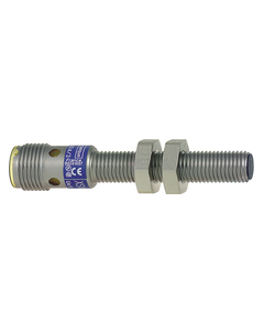 Czujnik indukcyjny XS108BLPAM12, M8 Sn-1.5mm, 12-24V DC, PNP NO, czoło wbudowane, 3p konektor M12, mosiądz L62mm