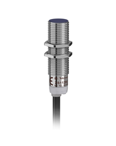 Czujnik indukcyjny XS112BLPBL2, M12 Sn-2mm, 12-24V DC, PNP NC, czoło wbudowane, 3p kabel 2m, mosiądz L44mm
