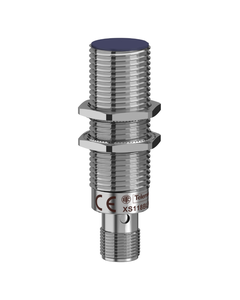 Czujnik indukcyjny XS118BHPAM12, M18 Sn-8mm, 12-24V DC, PNP NO, czoło wbudowane, 3p konektor M12, mosiądz L61mm