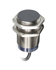 Czujnik indukcyjny XS130B3PAL2, M30 Sn-15mm, 12-24V DC, PNP NO, czoło wbudowane, 3p kabel 2m, mosiądz L45mm