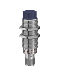Czujnik indukcyjny XS218BLPAM12, M18 Sn-8mm, 12-24V DC, PNP NO, czoło niewbudowane, 3p konektor M12, mosiądz L64mm