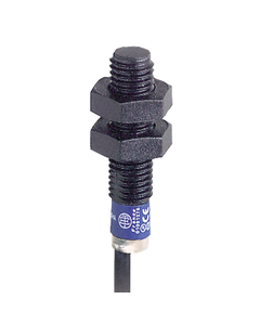 Czujnik indukcyjny XS4P08PA340, M8 Sn-2.5mm, 12-24V DC, PNP NO, czoło niewbudowane, 3p kabel 2m, plastik L33mm