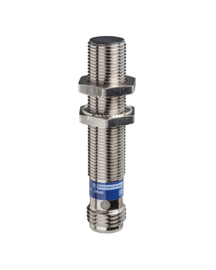 Czujnik indukcyjny XS512B1PAM12, M12 Sn-2mm, 12-24V DC, PNP NO, czoło wbudowane, 3p konektor M12, mosiądz L50mm