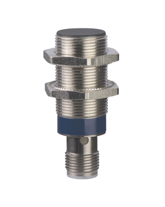 Czujnik indukcyjny XS518B1PAM12, M18 Sn-5mm, 12-24V DC, PNP NO, czoło wbudowane, 3p konektor M12, mosiądz L50mm