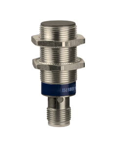 Czujnik indukcyjny XS618B1PAM12, M18 Sn-8mm, 12-48V DC, PNP NO, czoło wbudowane, 3p konektor M12, mosiądz L74mm