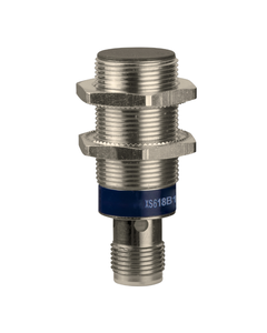 Czujnik indukcyjny XS618B1PBM12, M18 Sn-8mm, 12-48V DC, PNP NC, czoło wbudowane, 3p konektor M12, mosiądz L74mm