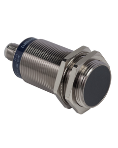 Czujnik indukcyjny XS630B1PAM12, M30 Sn-15mm, 12-48V DC, PNP NO, czoło wbudowane, 3p konektor M12, mosiądz L74mm