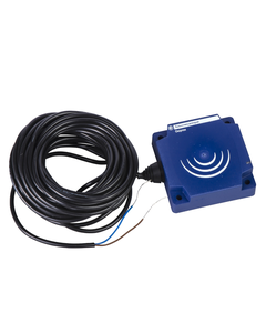 Czujnik indukcyjny XS7D1A1DAL2, 80x80x26mm, Sn-40mm, 12-24V DC,  NO, czoło wbudowane, 2p kabel 2m, plastik