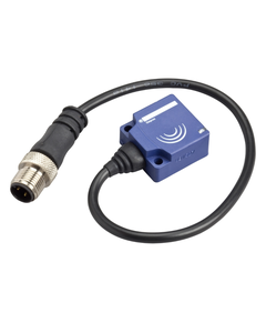 Czujnik indukcyjny XS7E1A1PAL01M12, 26x26x13mm, Sn-10mm, 12-24V DC, PNP NO, czoło wbudowane, 3p kabel 0.15m z konektorem...