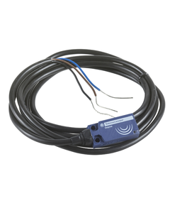 Czujnik indukcyjny XS7F1A1DAL2, 15x32x8mm, Sn-5mm, 12-24V DC,  NO, czoło wbudowane, 2p kabel 2m, plastik
