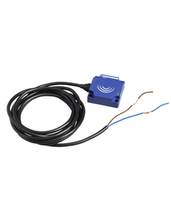 Czujnik indukcyjny XS8C1A1PAL2, 40x40x15mm, Sn-25mm, 12-24V DC, PNP NO, czoło niewbudowane, 3p kabel 2m, plastik