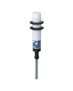 Czujnik pojemnościowy XT218A1PAL2, M18 Sn-8mm, 12-24V DC, PNP NO, czoło niewbudowane,  kabel 2m,  L78mm