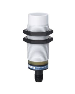 Czujnik pojemnościowy XT230A1PCM12, M30 Sn-15mm, 12-24V DC, PNP 1NO+1NC, czoło niewbudowane,  konektor M12,  L74.5mm