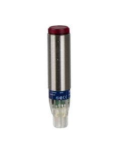 Czujnik optyczny XUB0BKSNM12T, refleksyjny, M18, Sn=20m, NPN, NO/NC programowalne, 12-24V DC, konektor M12, ob. metal