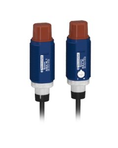 Czujnik optyczny XUB2APXWL2, bariera (nadajnik + odbiornik), M18, plastik, kątowy, Sn=17m, PNP, NO/NC progr., 12-24V DC,...