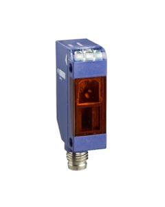 Czujnik optyczny XUM0APSAM8, wielofunkcyjny, Sn=0..10m, PNP, NO/NC programowalne, 12-24V DC, konektor M8, ob. plastik 45...