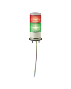 Kolumna sygnalizacyjna XVGB2SW, 60mm 24V AC/DC, czerw/ziel, światło stałe LED, buczek 85dB, mocow. do podstawy