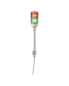 Kolumna sygnalizacyjna XVGB2T, 60mm 24V AC/DC, czerw/ziel, światło stałe LED, mocow. bezpośrednio na rurze, na śrubę...
