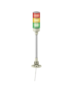 Kolumna sygnalizacyjna XVGB3SM, 60mm 24V AC/DC, czerw/pomar/ziel/, światło stałe LED, buczek 85dB, mocow. na rurze ze sk...