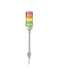 Kolumna sygnalizacyjna XVGB3ST, 60mm 24V AC/DC, czerw/pomar/ziel/, światło stałe LED, buczek 85dB, mocow. bezpośrednio n...