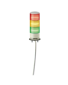 Kolumna sygnalizacyjna XVGB3SW, 60mm 24V AC/DC, czerw/pomar/ziel/, światło stałe LED, buczek 85dB, mocow. do podstawy