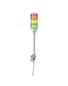 Kolumna sygnalizacyjna XVGB3S, 60mm 24V AC/DC, czerw/pomar/ziel/, światło stałe LED, buczek 85dB, mocow. na rurze ze wsp...
