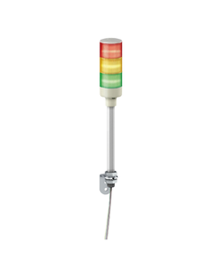 Kolumna sygnalizacyjna XVGB3, 60mm 24V AC/DC, czerw/pomar/ziel/, światło stałe LED, mocow. na rurze ze wspornikiem L