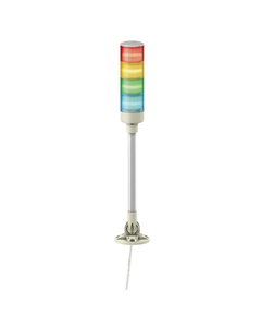 Kolumna sygnalizacyjna XVGB4SM, 60mm 24V AC/DC, czerw/pomar/ziel/nieb, światło stałe LED, buczek 85dB, mocow. na rurze z...