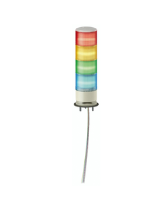Kolumna sygnalizacyjna XVGB4W, 60mm 24V AC/DC, czerw/pomar/ziel/nieb, światło stałe LED, mocow. do podstawy