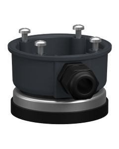 Adapter montażowy magnetyczny XVZ08, z wyjściem bocznym, dławik M16x1.5, ciemnoszary, plastik, do serii Harmony XVB7/XV4...