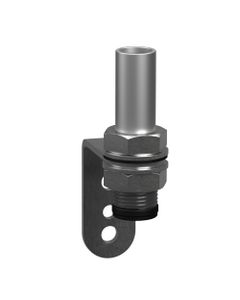 Uchwyt ścienny XVZ100T, kątowy, z rurą 100mm, srebrny, stal/aluminium, do serii Harmony XVB7/XV4/XV6