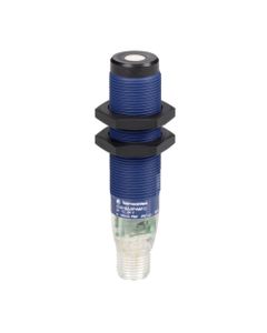 Czujnik ultradźwiękowy XX218A3PHM12, M18 Sn-0.5m, 10-28V DC, PNP NO, odbiciowy, 3-przewodowy konektor M12, plastik