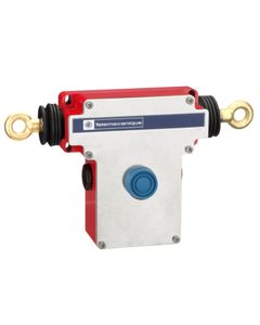 Wyłącznik awaryjny cięgnowy XY2CEDA290, dwustronny, 2x(1NO+1NC) wolne, reset przyciskiem okapt., linka max. 2x70m, obud....