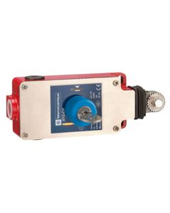 Wyłącznik awaryjny cięgnowy XY2CH13450, prawy/lewy, 1NC+1NO wolne, reset przyciskiem z kluczem, linka max. 30m, obud. me...