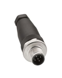 Złącze rozbieralne męskie M12 5P, proste, zaciski śrubowe, XZCC12MDM50B