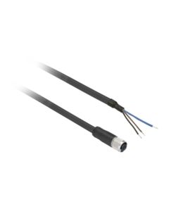 Przewód do czujników M8 3P złącze żeńskie proste, 2m PUR, 3x0.34mm2, XZCP0566L2