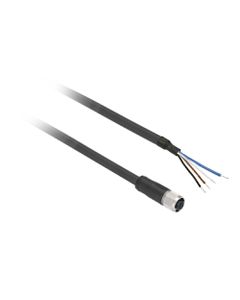 Przewód do czujników M8 4P złącze żeńskie proste, 2m PUR, 4x0.34mm2, XZCP0941L2