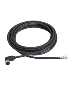 Przewód do czujników M12 8P złącze żeńskie kątowe, 5m PUR, 8x0.25mm2, XZCP53P11L5