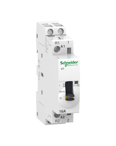Stycznik modułowy iCT50r16-11-230, 16A, 1NO+1NC, cewka 220..240V 50/60 Hz, szerokość 1 moduł, sterowanie ręczne